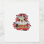 ピザの中で我々は耳を傾ける ワインラベル (シングルラベル)