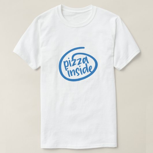 ピザの中 Tシャツ (デザイン正面)