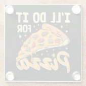 ピザの代わりにしよう ガラスコースター (裏面)