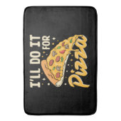 ピザの代わりにしよう バスマット (正面縦)