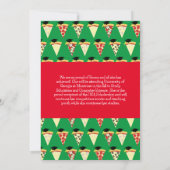 ピザの卒業パーティー 招待状 (裏面)