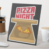 ピザの夜 台座サイン (インサイチュ)