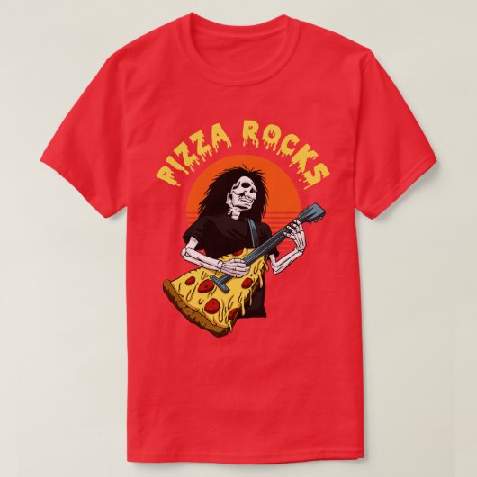 ピザの岩 Tシャツ (デザイン正面)