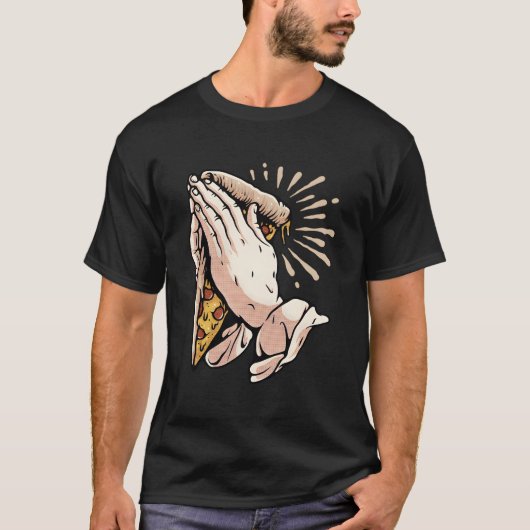 ピザの手 Tシャツ (正面)
