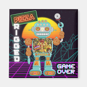 ピザの折り曲げ – ゲームオーバー マグネット