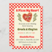 ピザの招待状 招待状 (正面/裏面)