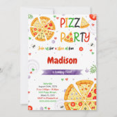 ピザの招待 招待状 (正面)