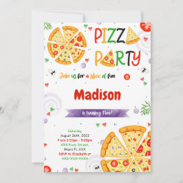 ピザの招待 招待状