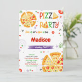 ピザの招待 招待状 (スタンド正面)