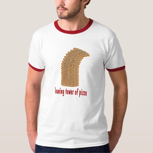 ピザの斜塔 Tシャツ (正面)
