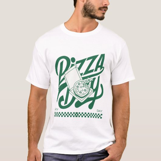 ピザの日 Tシャツ (正面)