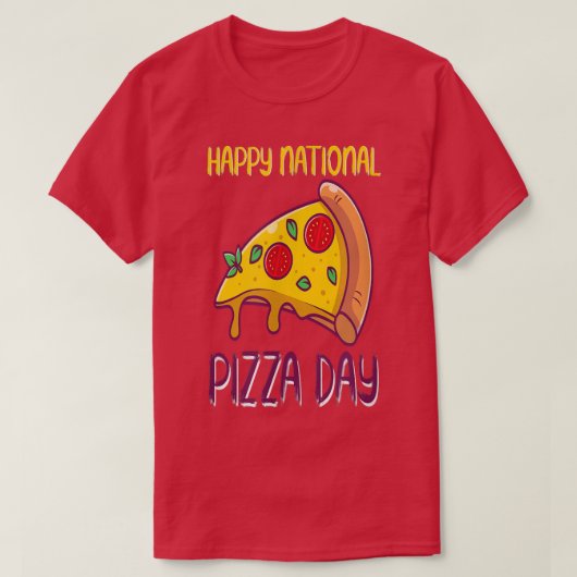 ピザの日 Tシャツ (デザイン正面)