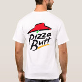 ピザの残骸 おもしろTシャツ ユーモア Tシャツ (裏面)
