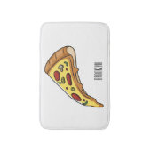 ピザの漫画イラスト バスマット (正面縦)