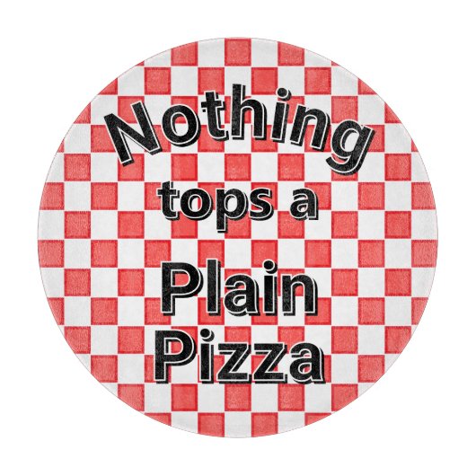 ピザの素朴な味は何もない カッティングボード (正面)