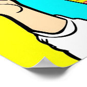 ピザの肖像 ポスター (角)