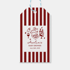 ピザの落書き特別配達ベビーシャワー ギフトタグ