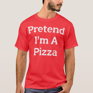 ピザの衣装を着たフリパーティーのハロウィーン Tシャツ