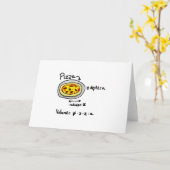 ピザの解決 カード (黄色い花)