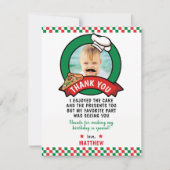 ピザの誕生日サンキューカード サンキューカード (正面)