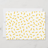 ピザの誕生日パーティー招待状 招待状 (裏面)