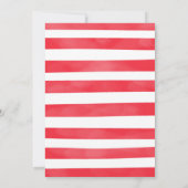 ピザの誕生日パーティー招待状 招待状 (裏面)