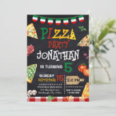 ピザの誕生日パーティー 招待状 (スタンド正面)