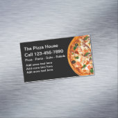 ピザの配達ビジネス用磁石 マグネット名刺 (インサイチュ)