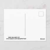 ピザの配達!猫はがき ポストカード (裏面)