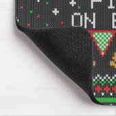 ピザの醜いクリスマスセーター マウスパッド (コーナー)