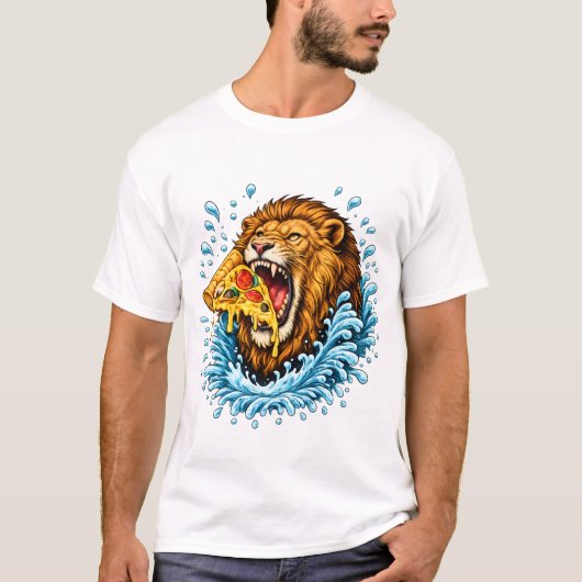 ピザの雄叫び Tシャツ (正面)