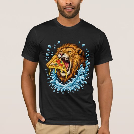 ピザの雄叫び Tシャツ (正面)