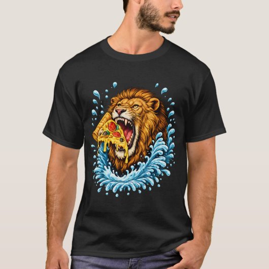 ピザの雄叫び Tシャツ (正面)