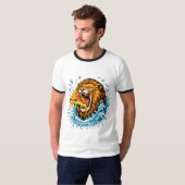 ピザの雄叫び Tシャツ (正面フル)