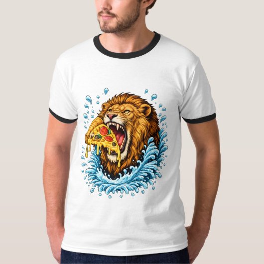 ピザの雄叫び Tシャツ (正面)