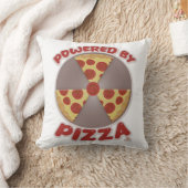 ピザの食べ物おもしろい時間デザイン クッション (ブランケット)