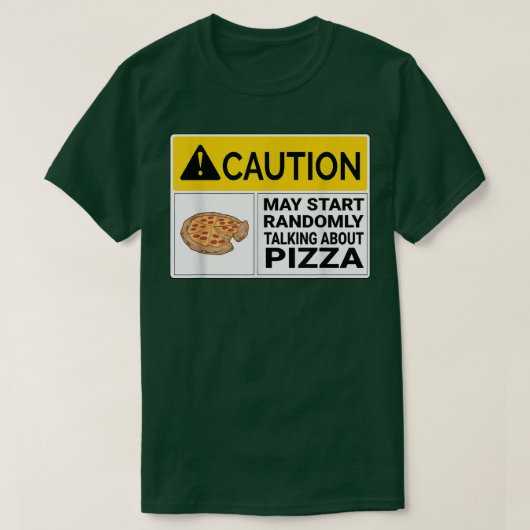ピザのTシャツについて話し始める場合がある Tシャツ (デザイン正面)