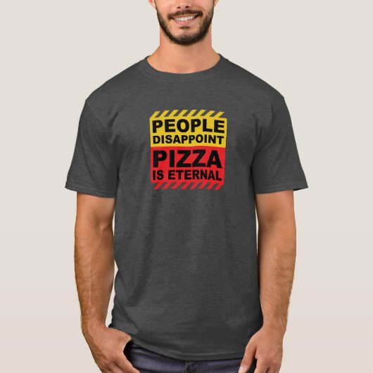 ピザはいつまでも Tシャツ (正面)