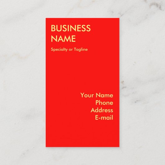 ピザはベストです 名刺 (裏面)