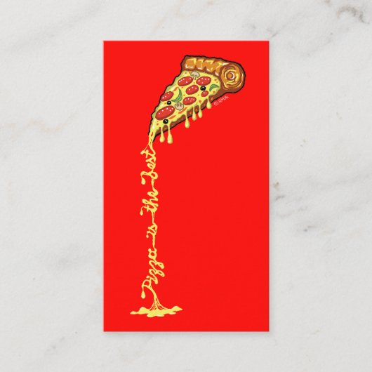 ピザはベストです 名刺 (正面)