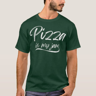 ピザはマイジャムのグルメおもしろいチーズサクサクのスナック Tシャツ