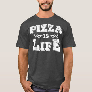 ピザはライフカッコいいフイタリアンィードラバーティー17323371 Tシャツ