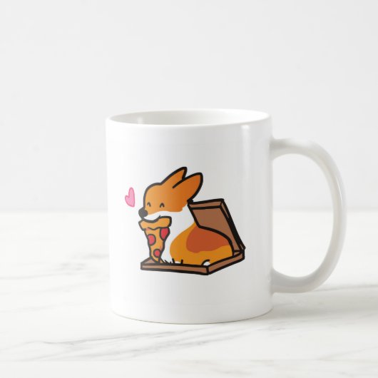 ピザはライフコルギ | CorgiThings コーヒーマグカップ (右)