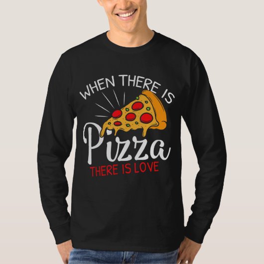 ピザはラブスライス天国 Tシャツ (正面)