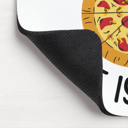 ピザは人生はピザおもしろい マウスパッド (コーナー)