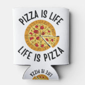 ピザは人生はピザおもしろい 缶クーラー (裏面)