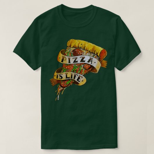 ピザは命17413368 Tシャツ (デザイン正面)