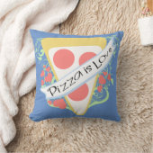 ピザは愛です クッション (ブランケット)