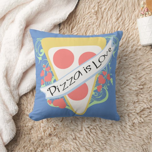 ピザは愛です クッション (ブランケット)