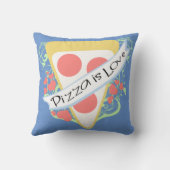 ピザは愛です クッション (裏面)